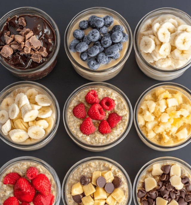 Healthy Overnight Oats: 8 Delicious Flavors!