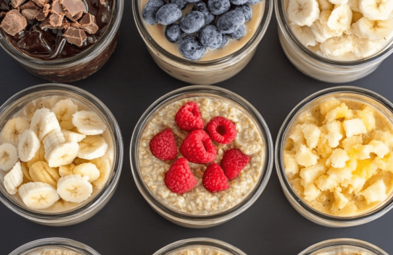 Healthy Overnight Oats: 8 Delicious Flavors!