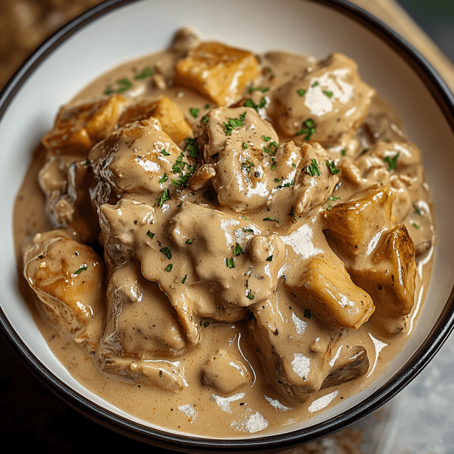 Homemade Chicken Stroganoff