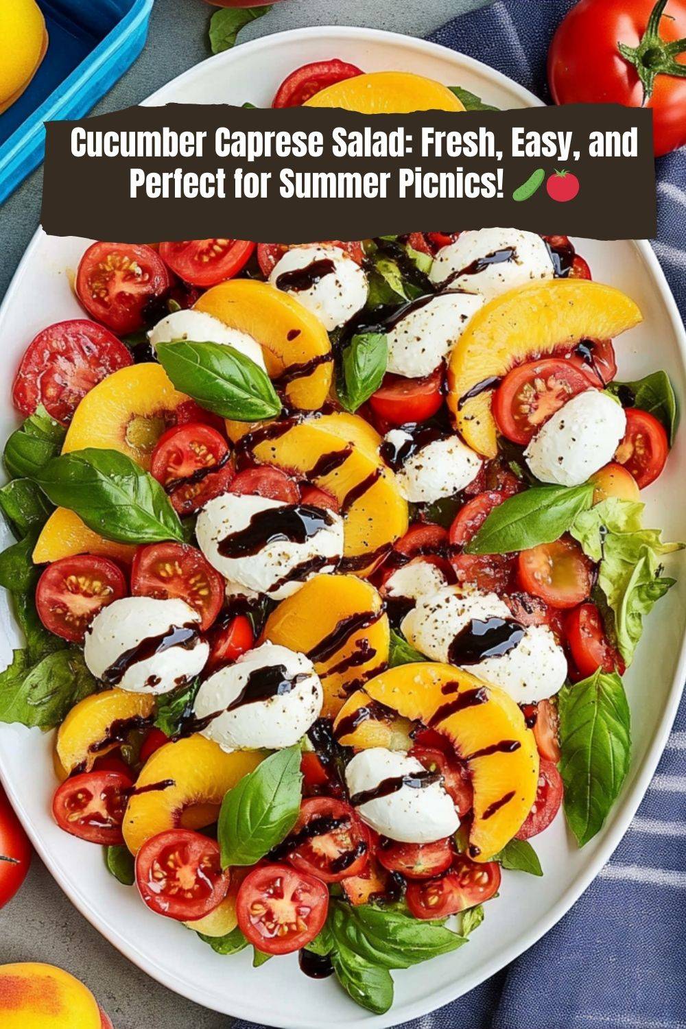 Cucumber Caprese Salad