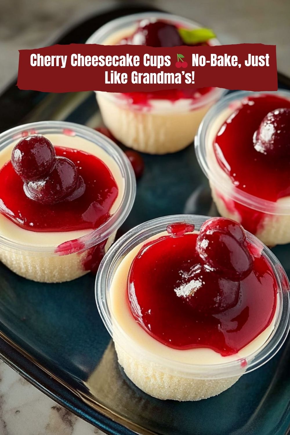 Cherry Cheesecake Cups
