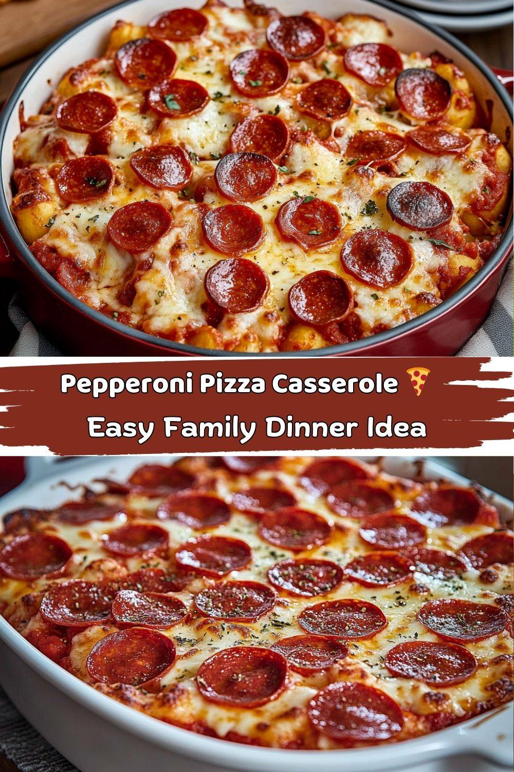 Pepperoni Pizza Casserole