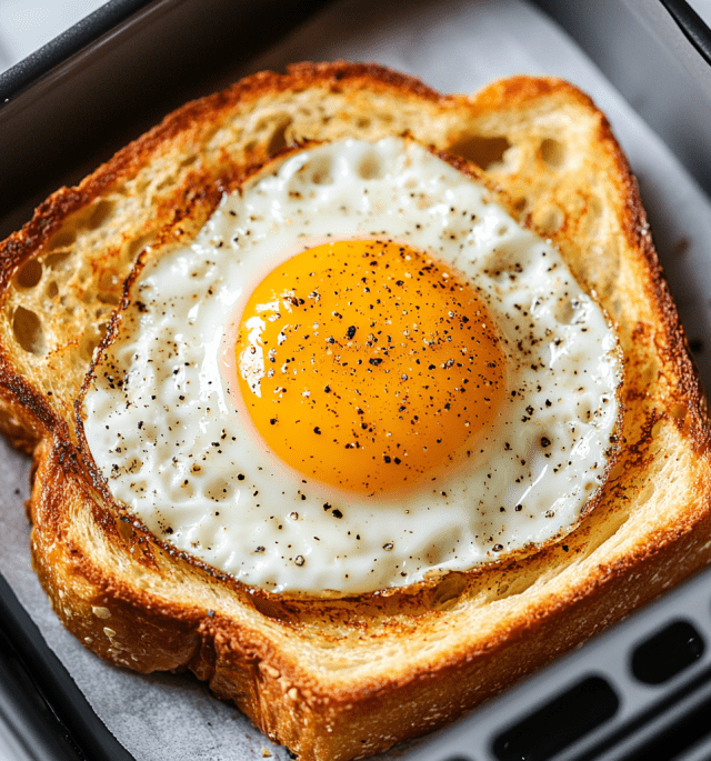Easy Air Fryer Egg & Cheese Toast