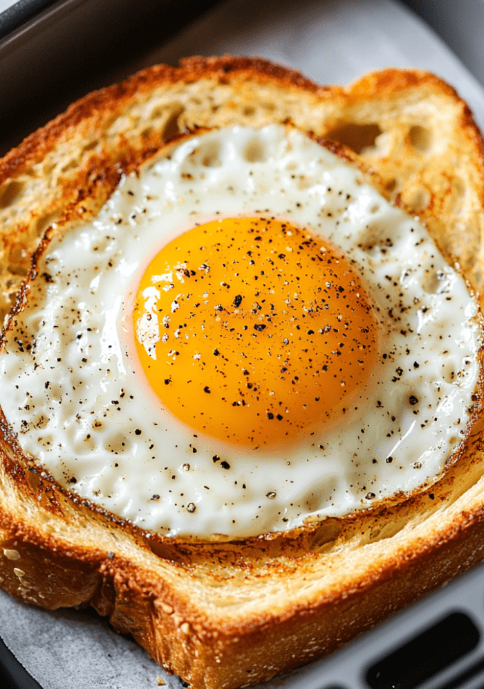 Easy Air Fryer Egg & Cheese Toast