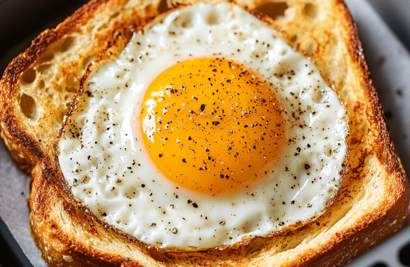 Easy Air Fryer Egg & Cheese Toast
