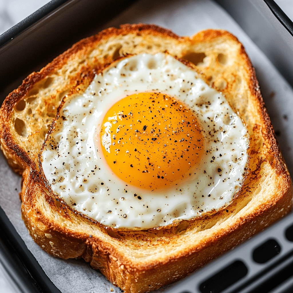 Easy Air Fryer Egg & Cheese Toast