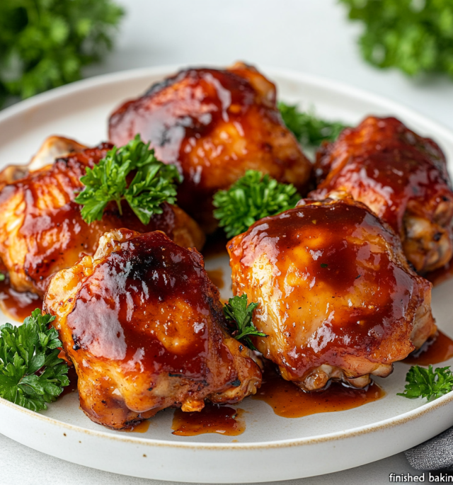 Oven BBQ Chicken Thighs