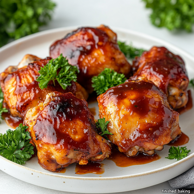 Oven BBQ Chicken Thighs