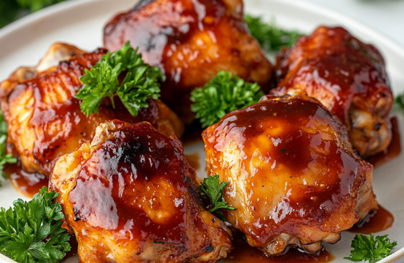 Oven BBQ Chicken Thighs