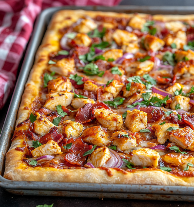 BBQ Chicken Bacon Pizza