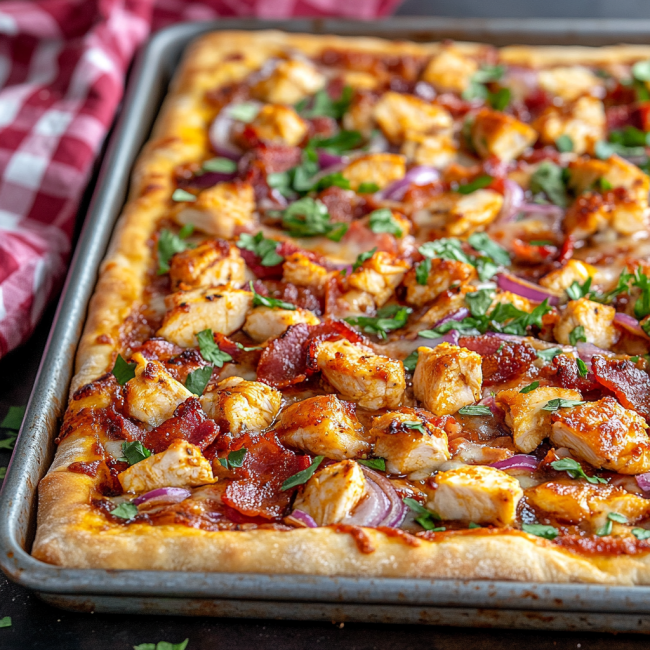 BBQ Chicken Bacon Pizza