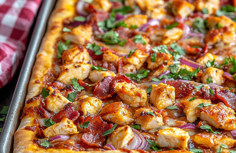 BBQ Chicken Bacon Pizza