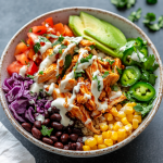 BBQ Ranch Chicken Quinoa Bowls