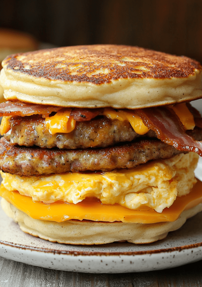 Breakfast Pancake Sandwich