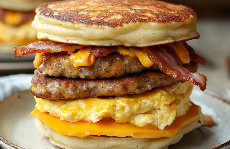 Breakfast Pancake Sandwich