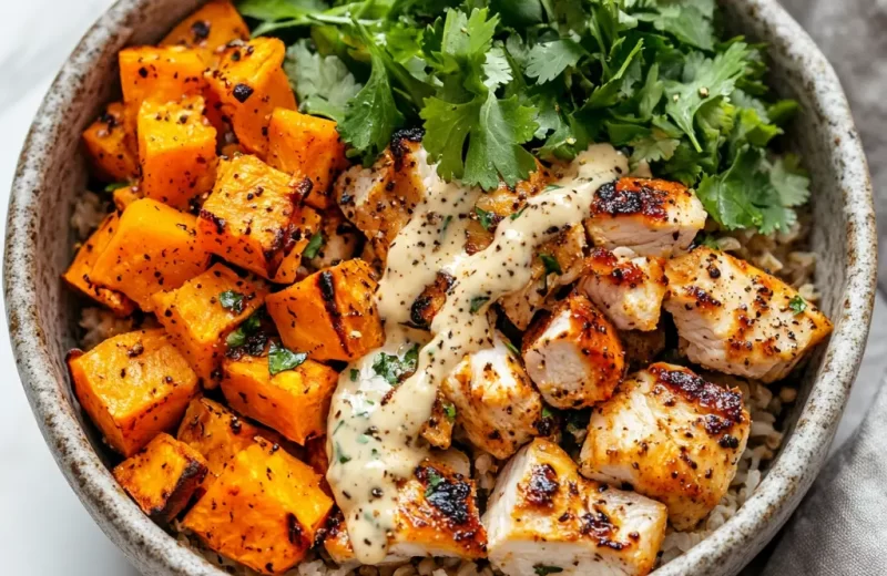 Chicken & Sweet Potato Rice Bowl