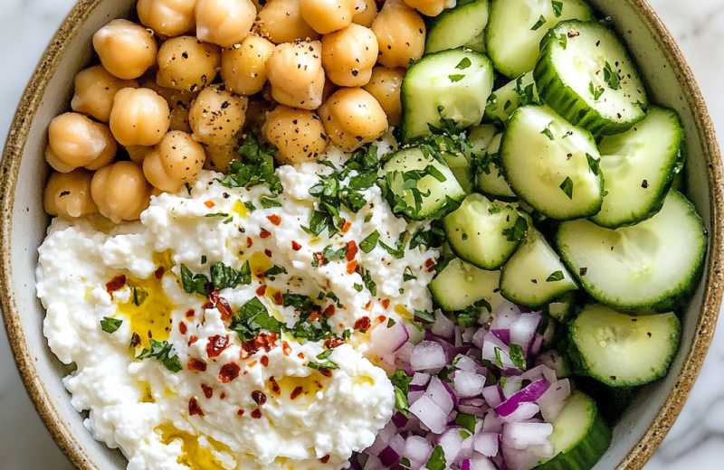Cottage Cheese & Chickpea Salad