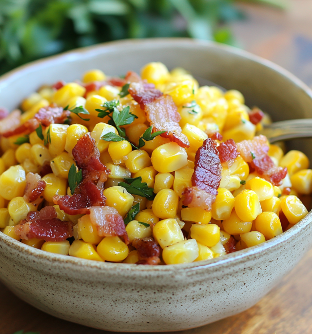 Fresh Corn & Bacon Side Dish