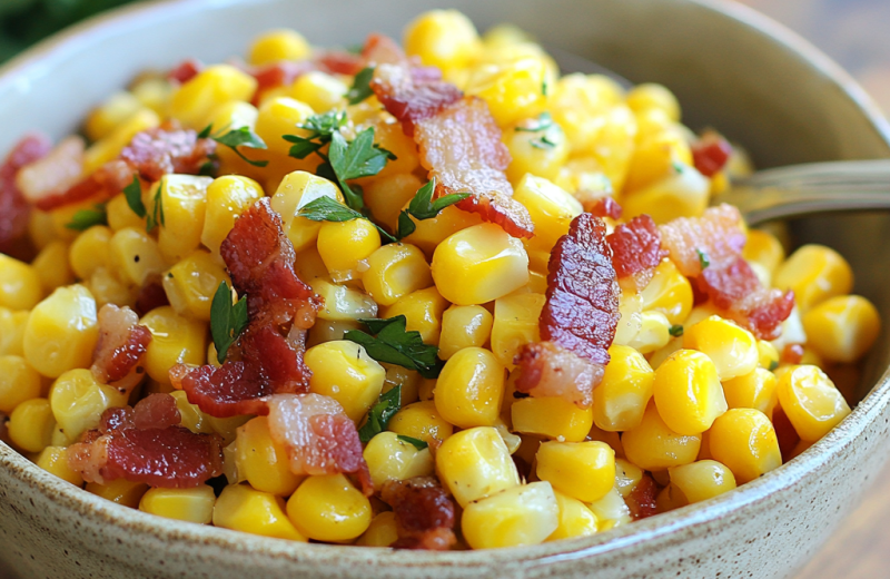 Fresh Corn & Bacon Side Dish