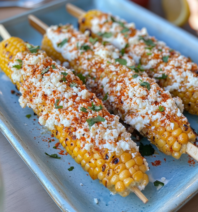 Grilled Mexican Street Corn