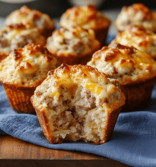 Cheesy Sausage Muffins