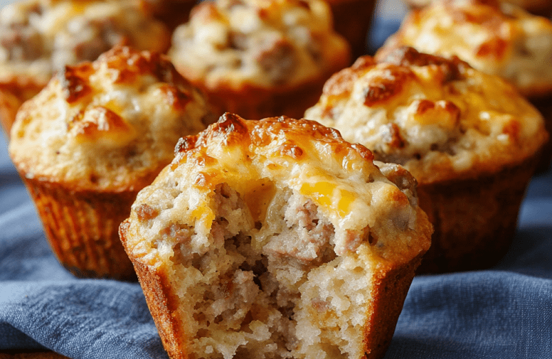 Cheesy Sausage Muffins