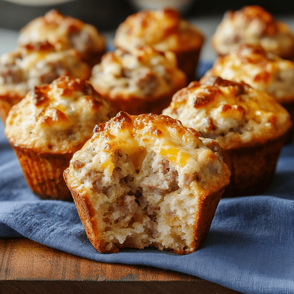 Cheesy Sausage Muffins