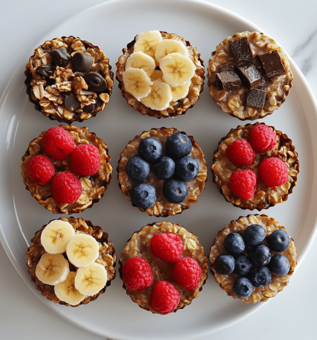 Easy 4-Ingredient Baked Oatmeal Cups