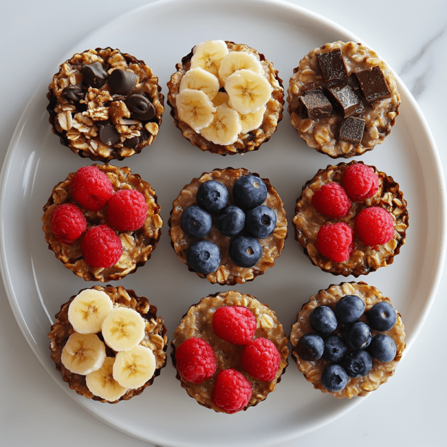 Easy 4-Ingredient Baked Oatmeal Cups