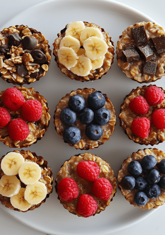 Easy 4-Ingredient Baked Oatmeal Cups