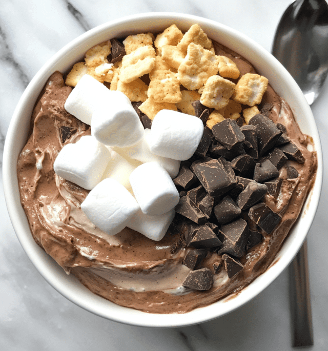 Double Chocolate Protein S’mores Bowl