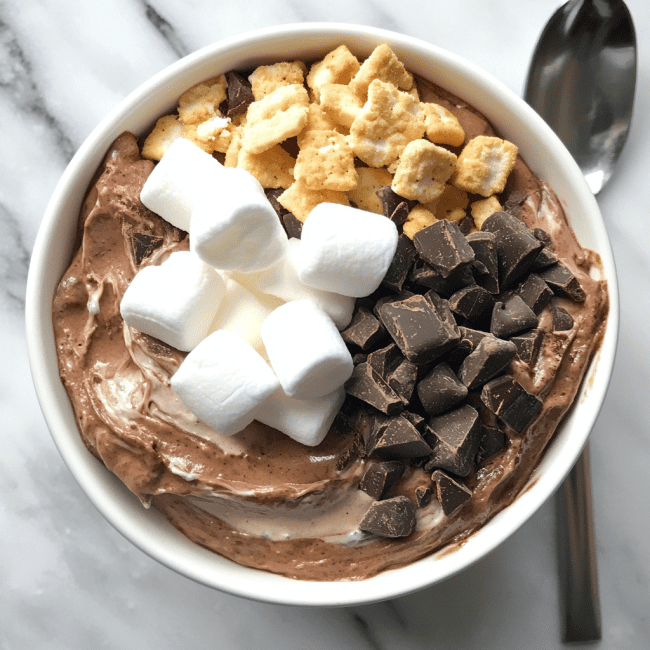 Double Chocolate Protein S’mores Bowl