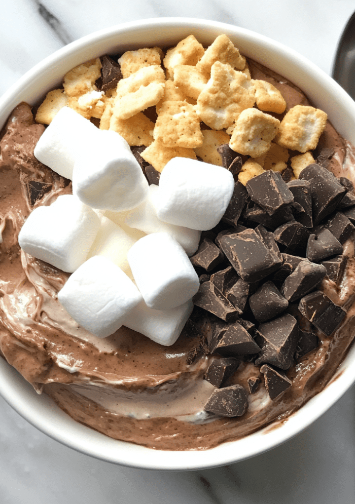 Double Chocolate Protein S’mores Bowl