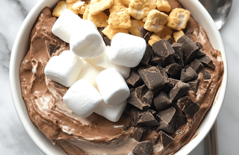 Double Chocolate Protein S’mores Bowl