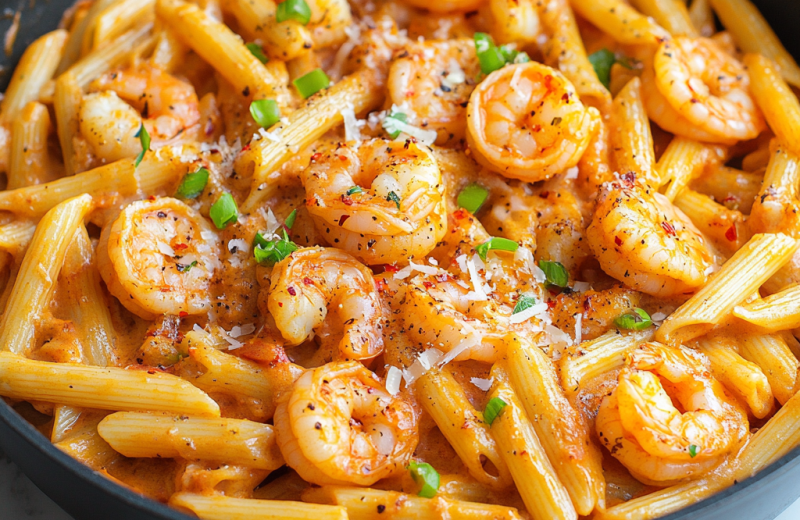 Spicy Parmesan Shrimp Pasta