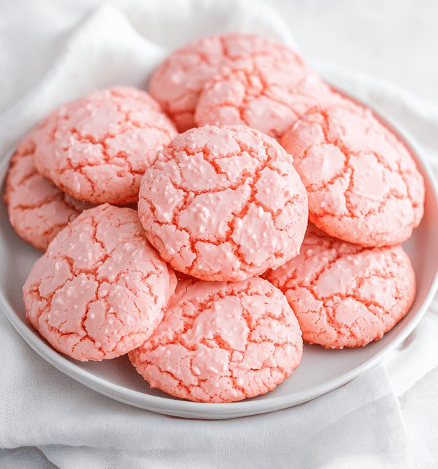 3-Ingredient Strawberry Cake Mix Cookies