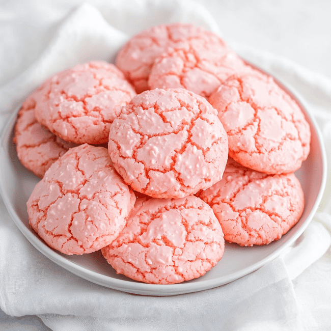 3-Ingredient Strawberry Cake Mix Cookies