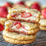 Strawberry Cheesecake Cookies