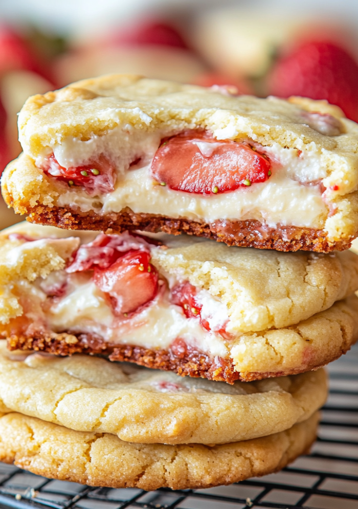 Strawberry Cheesecake Cookies
