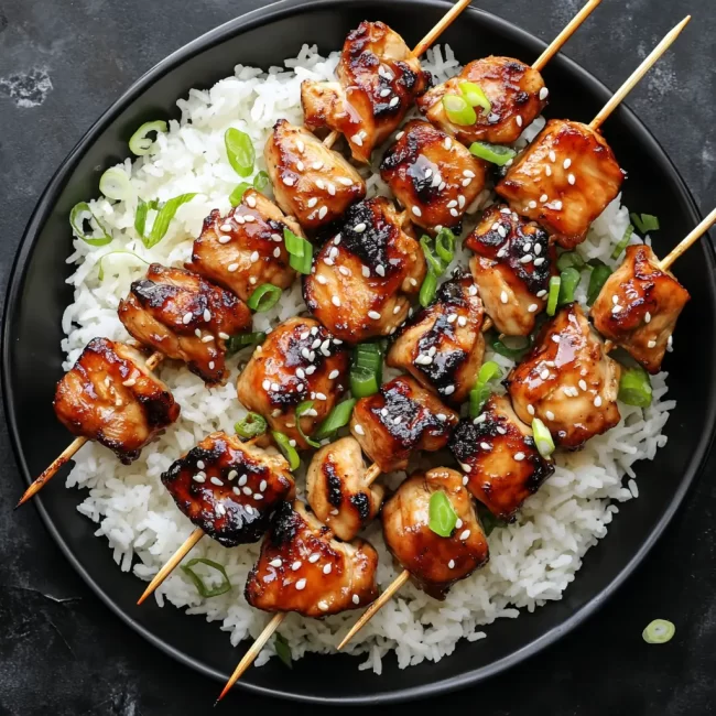Teriyaki Chicken Skewers