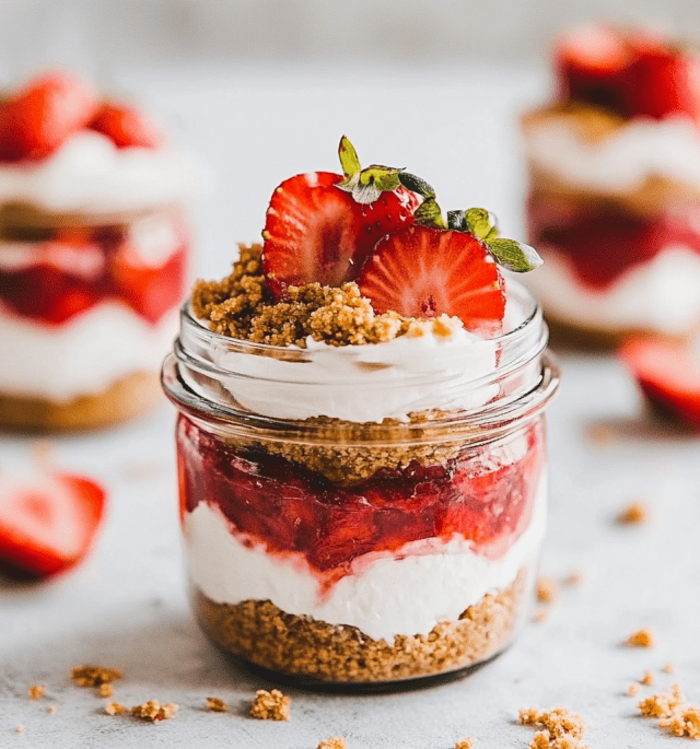 High Protein Cheesecake Jars