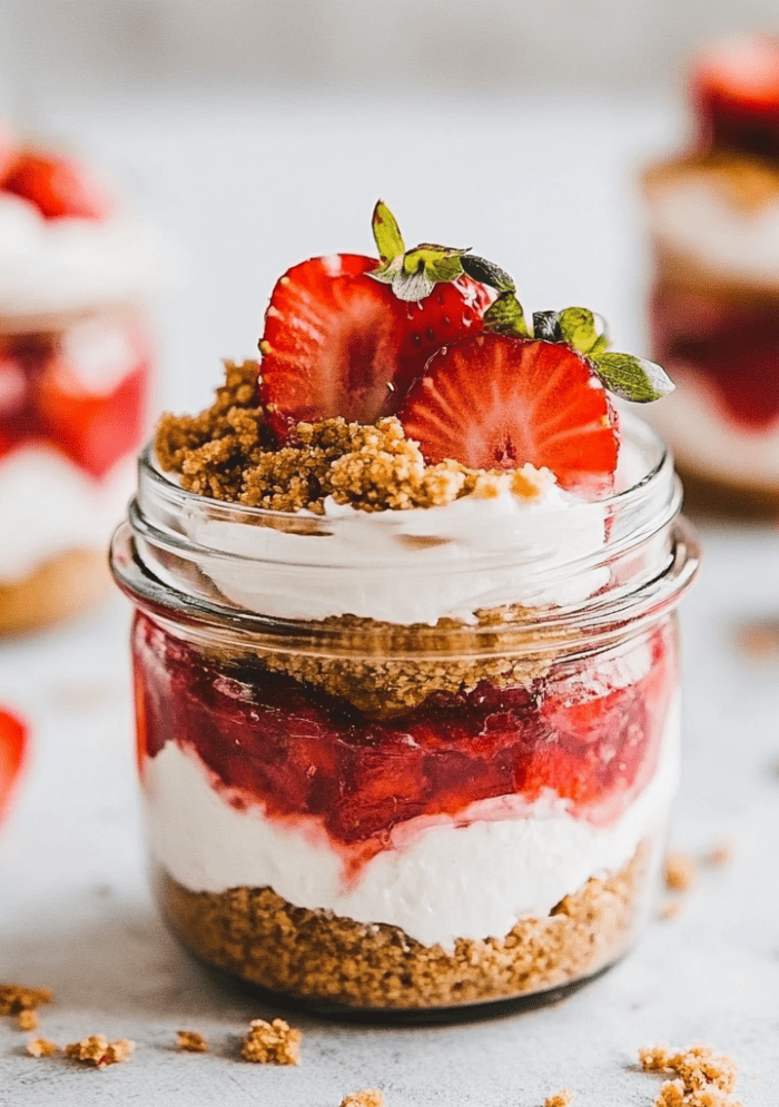 High Protein Cheesecake Jars