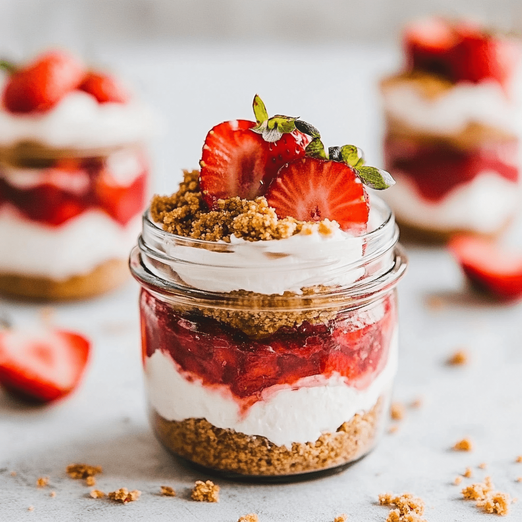 High Protein Cheesecake Jars