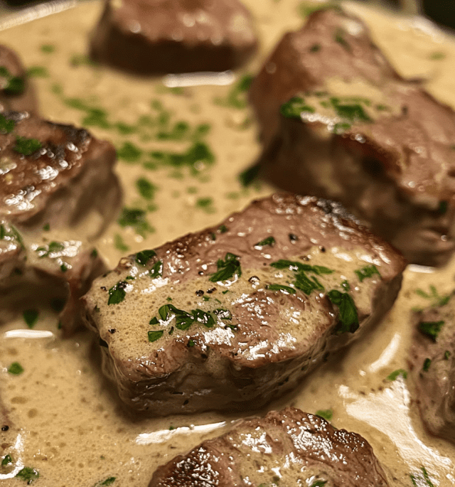 Creamy Garlic Steak
