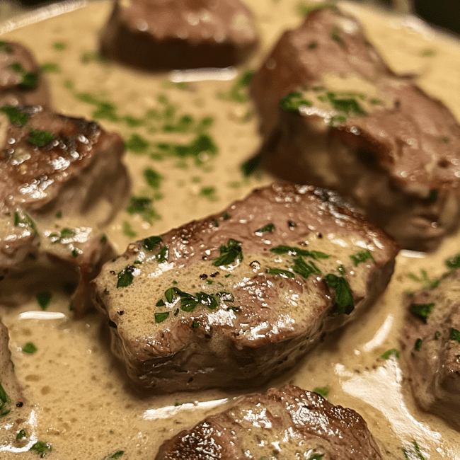 Creamy Garlic Steak
