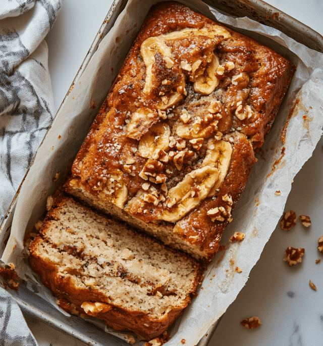 3-Ingredient Banana Bread Recipe