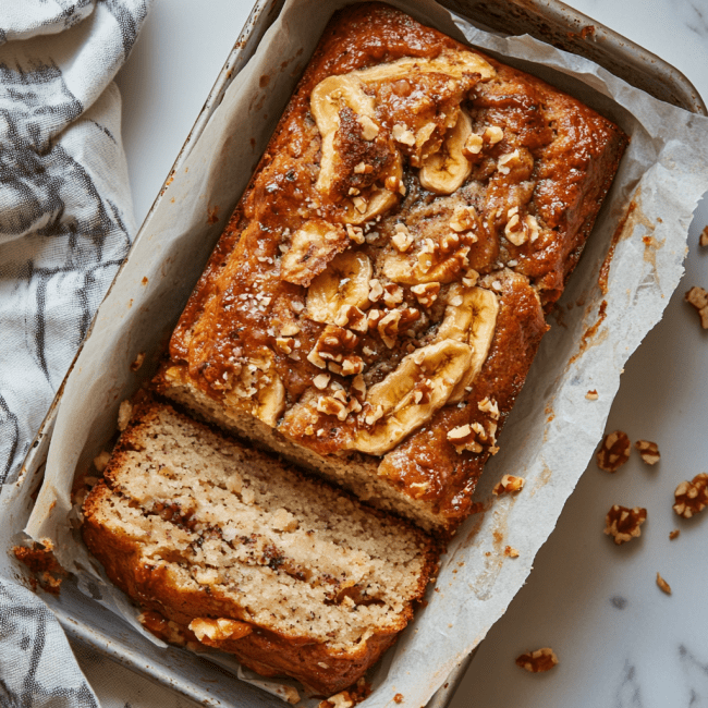 3-Ingredient Banana Bread Recipe