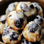 baked blueberry Greek yogurt fritters