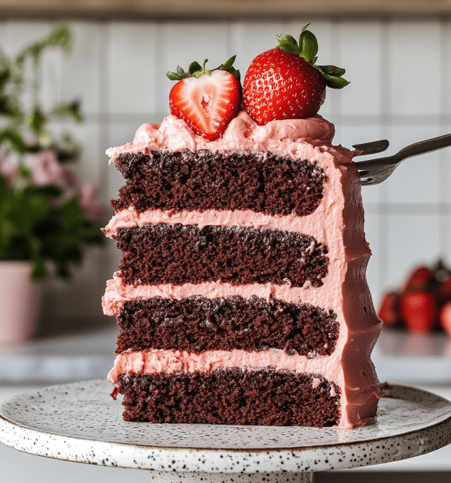 Strawberry Chocolate Cake