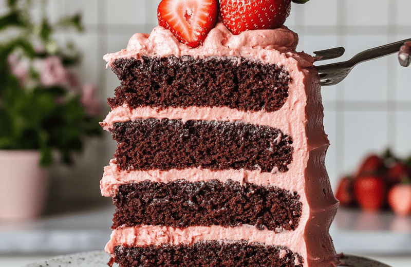 Strawberry Chocolate Cake